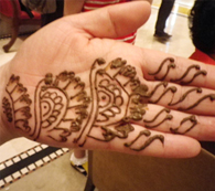 헤나 체험 첫번째 사진