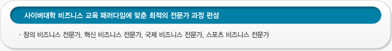 비즈니스전공의 교육 특징 둘